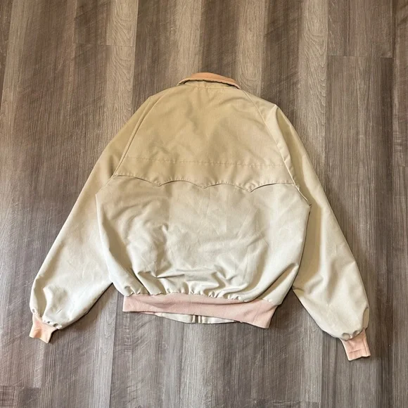 80’s True Vintage American Jac cream bomber jacket - Picture 2 of 9